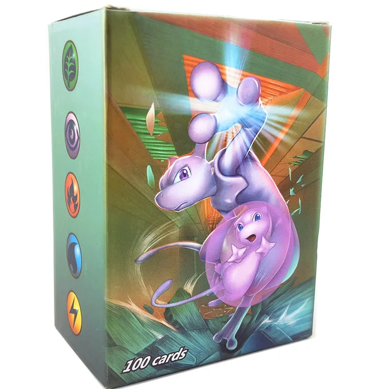 100 шт. серия Pokemones карты GX MEGA TAG TEAM EX TAKARA TOMY карточная игра битва карта с