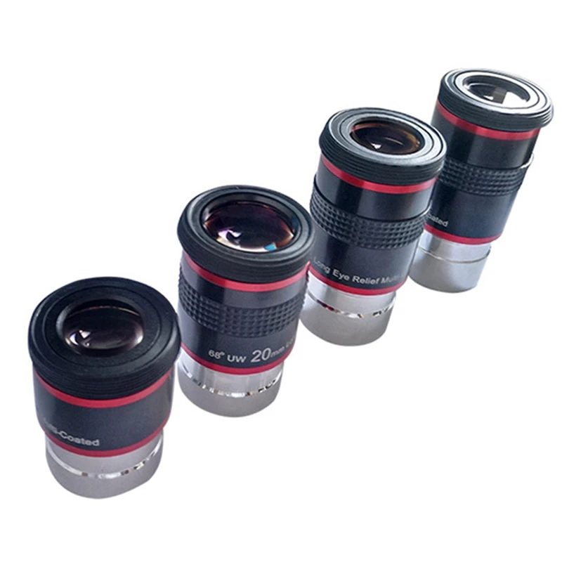 4 шт./компл. окуляр комплект 1 25 дюйма 68 градусов ультра Широкий Формат 6/9/15/20 мм для