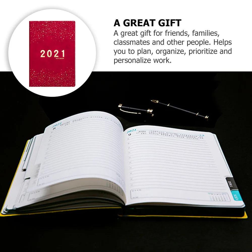 

2021 Calendar Writing Notebook Practical Student Diary Book Students Notepad