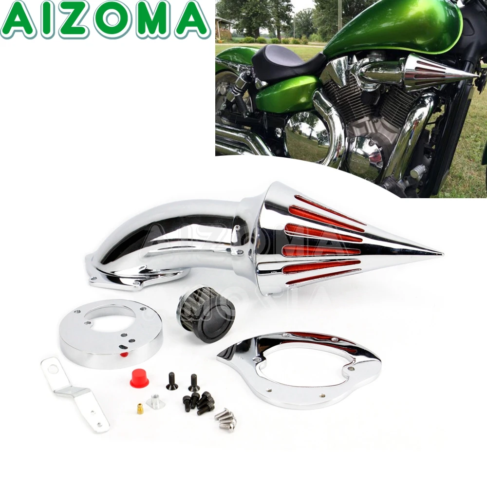 

Воздушный Впускной фильтр для мотоцикла Honda VTX1300 VTX 1300 1995-2019 2020 2021 CNC Алюминиевые хромированные воздушные наборы для очистки воздуха