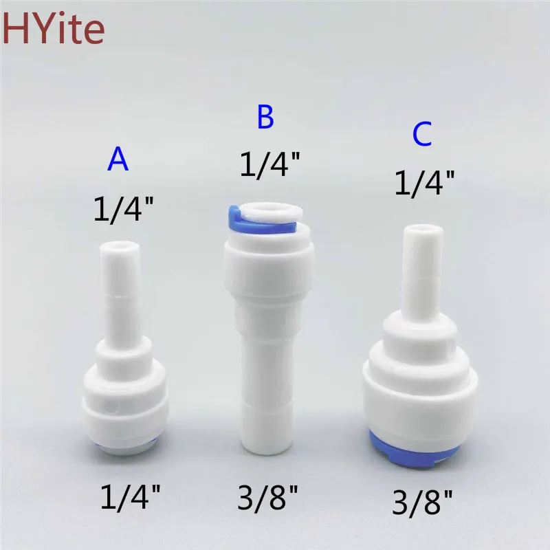 RO пластиковая трубка для воды фитинг прямой наружный диаметр 1/4 дюйма 3/8