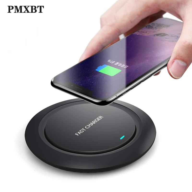 Qi Беспроводное зарядное устройство для iPhone 11 Pro X/XS Max XR 8 Plus 10 Вт Быстрая зарядка Pad