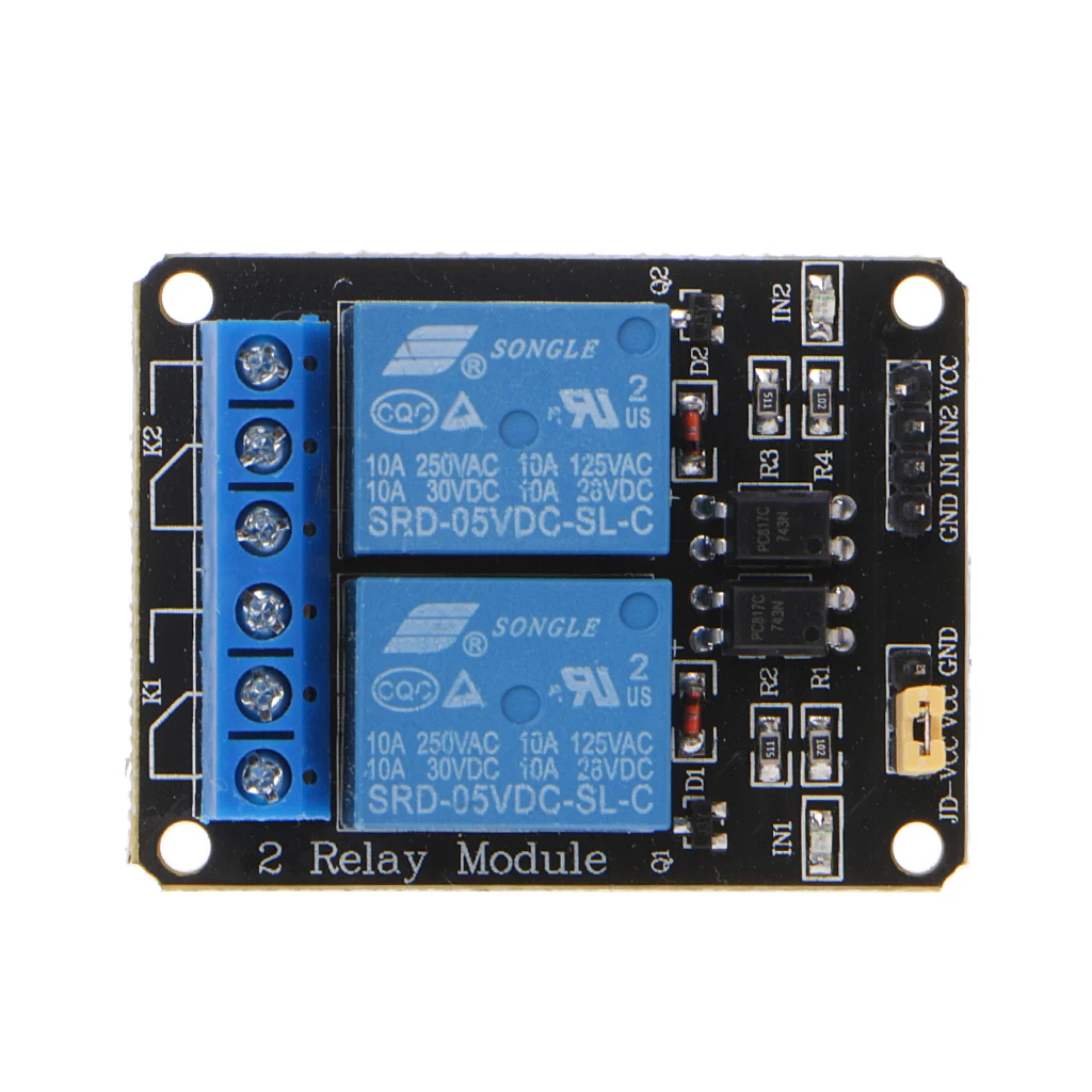 2 Channel DC 5V Relay Switch Module For Raspberry Pi ARM AVR DSP | Обустройство дома