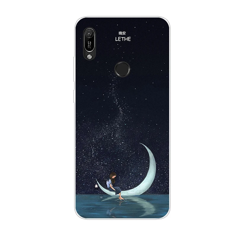 Флуоресцентный зеленый A 6,09 ''для huawei Y6 Мягкий силиконовый чехол TPU чехол для телефона Coque huawei Y6 чехол Y 6 6Y модное тонкое дно - Цвет: Флуоресцентный зеленый