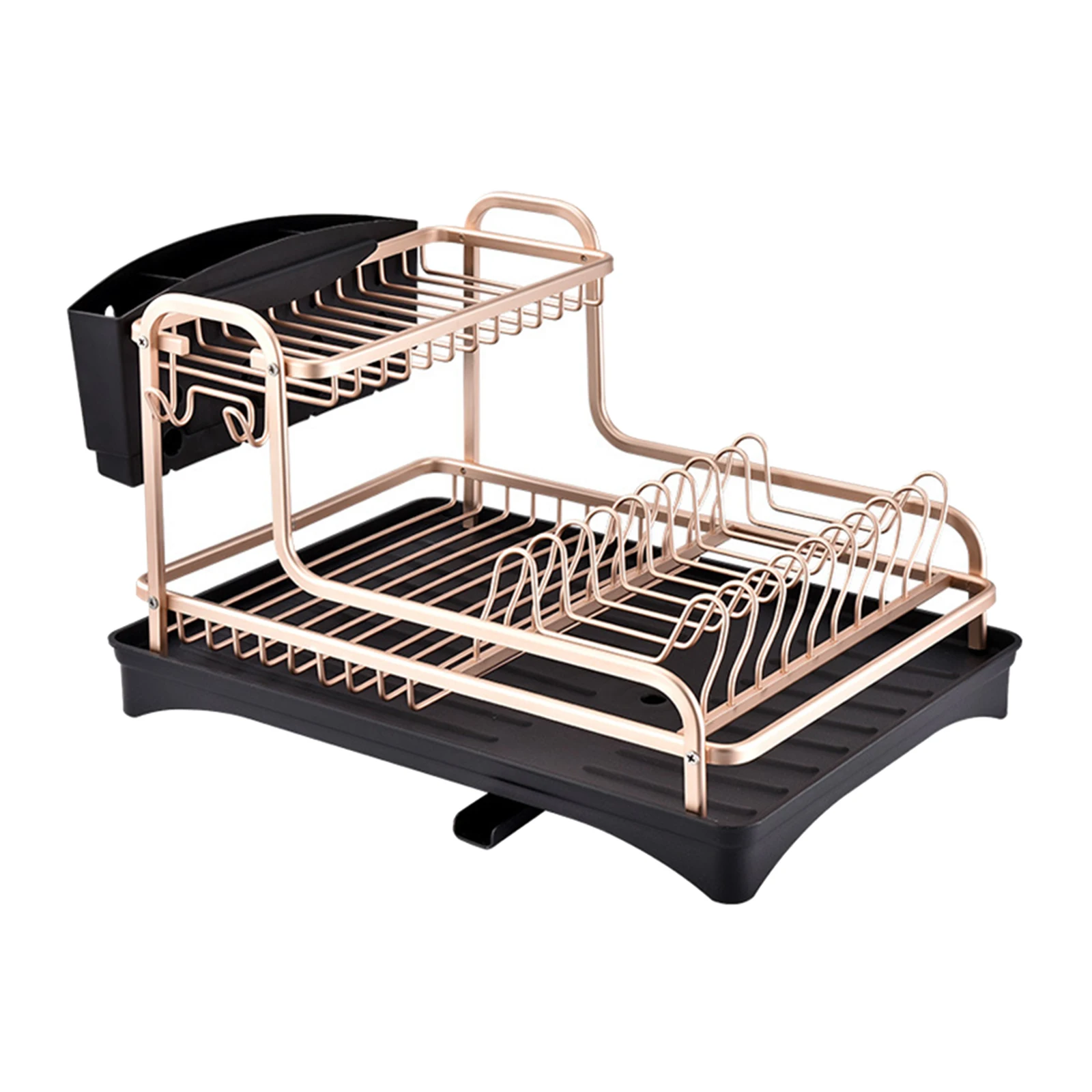 

Aluminium Kitchen Organizer Drainer Plate Fork Holder Storage Shelf Sink