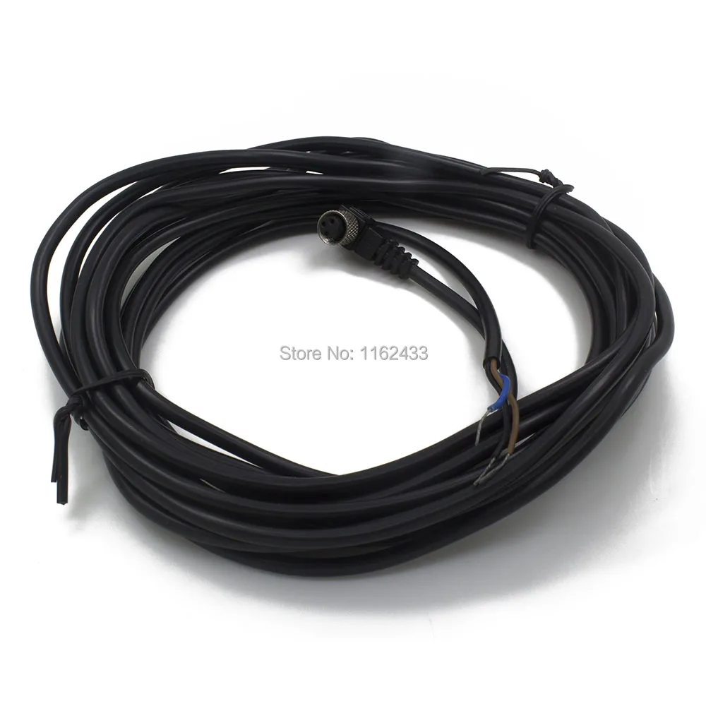 FSC8-FB-3 M8 sensor connector 3pins bend female head 5m PVC cable for NPN PNP proximity switch | Обустройство дома
