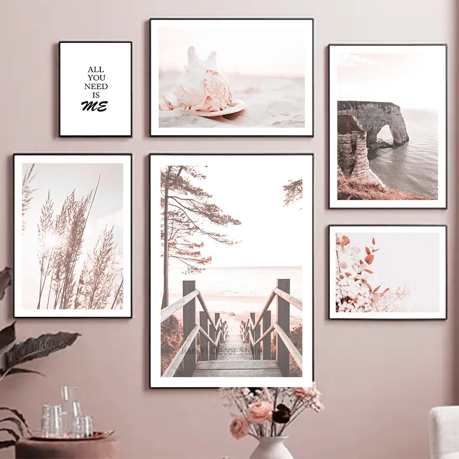 

Настенная картина «песочный мост», постеры и принты в скандинавском стиле для украшения стен, гостиной, дома