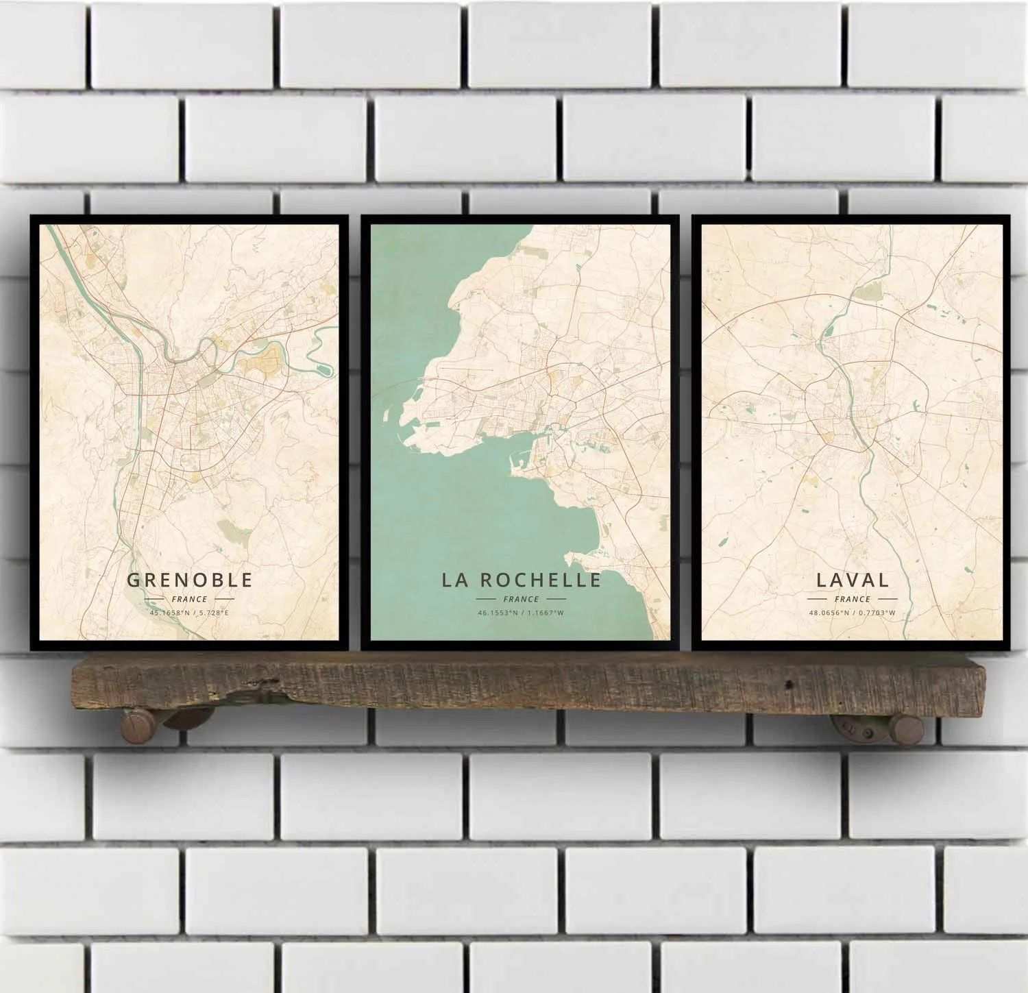 Гренобль-ла-Рошель Лаваль, Гавр, Лилль, лимузин, Лион, Марсель, Metz, Монпелье, мултхаус, Нэнси наньтс, красивый французский плакат