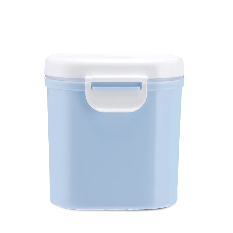 Blue L Детские коробка для сухого молока Еда хранения коробок для закусок из Портативный младенческой хлопья сухое молоко Контейнер для хранения горшок - Цвет: Blue L