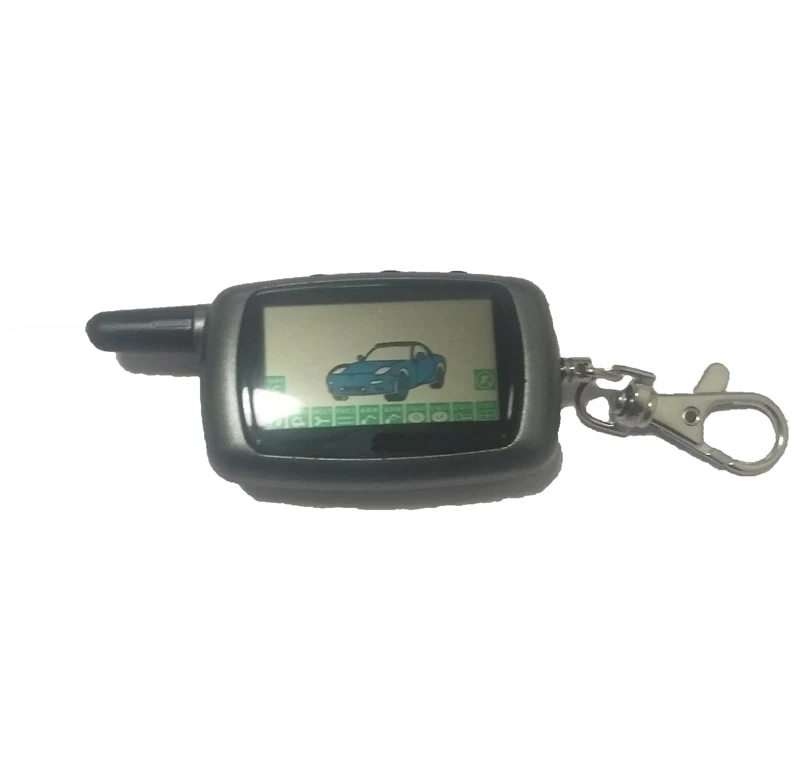 

Keychain Key Fob Chain LCD Remote Controller For A9/A8/A6 Two Way Car Alarm Systems