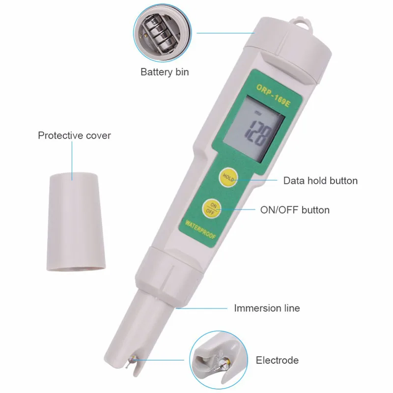 Горячий профессиональный детектор 169E Orp редокс-Тестер Водонепроницаемый