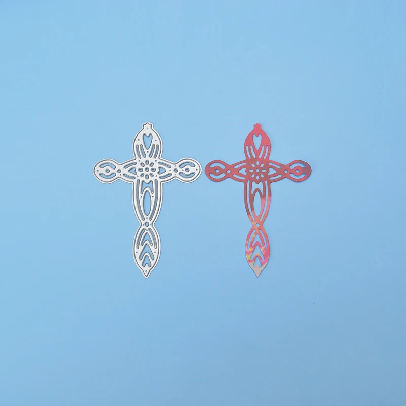 Цветочный вырезанный крестообразный металлический штампованный альбом шаблон