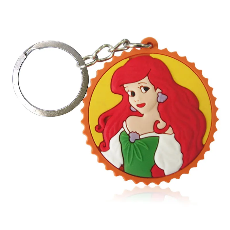 7014-03 2 шт. ПВХ брелок мультфильм Микки Минни аниме фигурка брелок для ключей детская игрушка брелок для ключей модный брелок подарочные сумки декор - Цвет: 7014-03