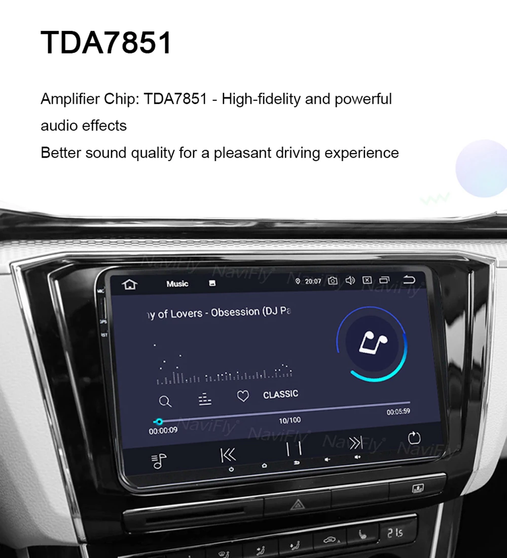 NaviFly 2 Din Android 9 автомобильный dvd gps для Volkswagen polo Passat B5 B6 B7 GOLF 5 GOLF 6 радио FM RDS 7708 IC 2 din wifi CANBUS