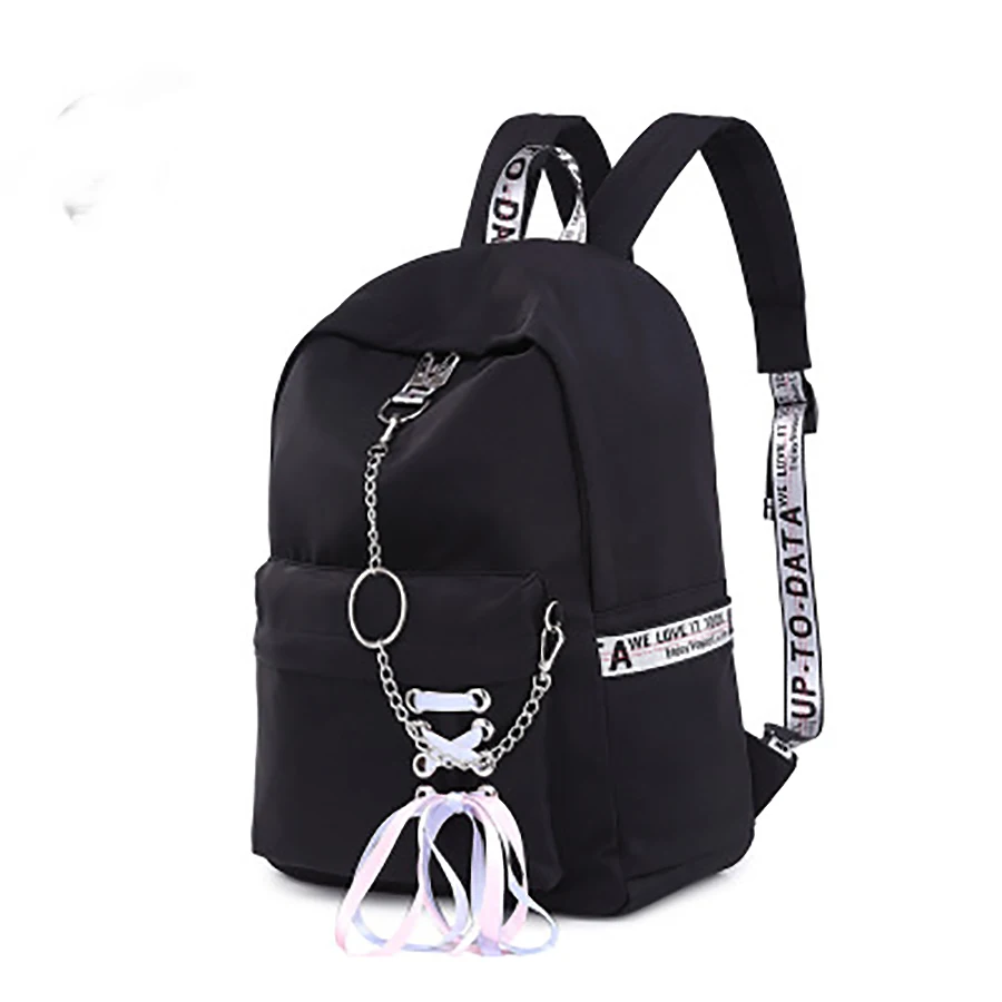 Модная лента с бантом Дамский рюкзак Студенческая сумка школьная для девочек