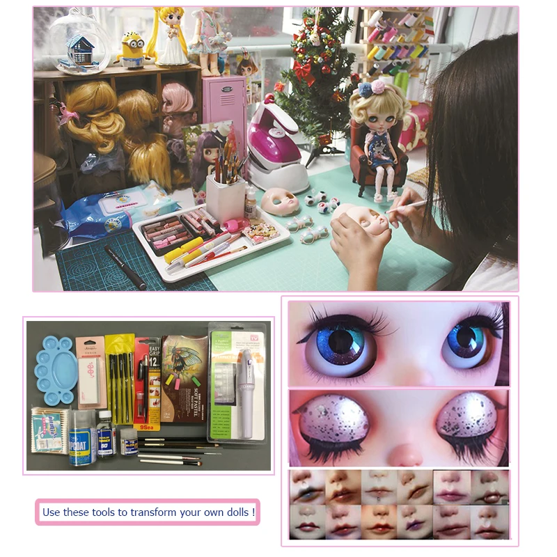 Кукла Neo NBL Blyth с блестящим лицом шарнирная кукла OB24 BJD на заказ для девочки подарок