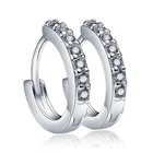 CodeMonkey, 100%, настоящее 925 пробы, серебряные, Кристальные, круглые серьги для женщин, изготовление ювелирных изделий, подарок на свадьбу, вечеринку, помолвку, E024