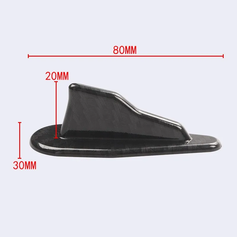 10 шт. универсальные ABS черные Акулий плавник из углеродного волокна хвост