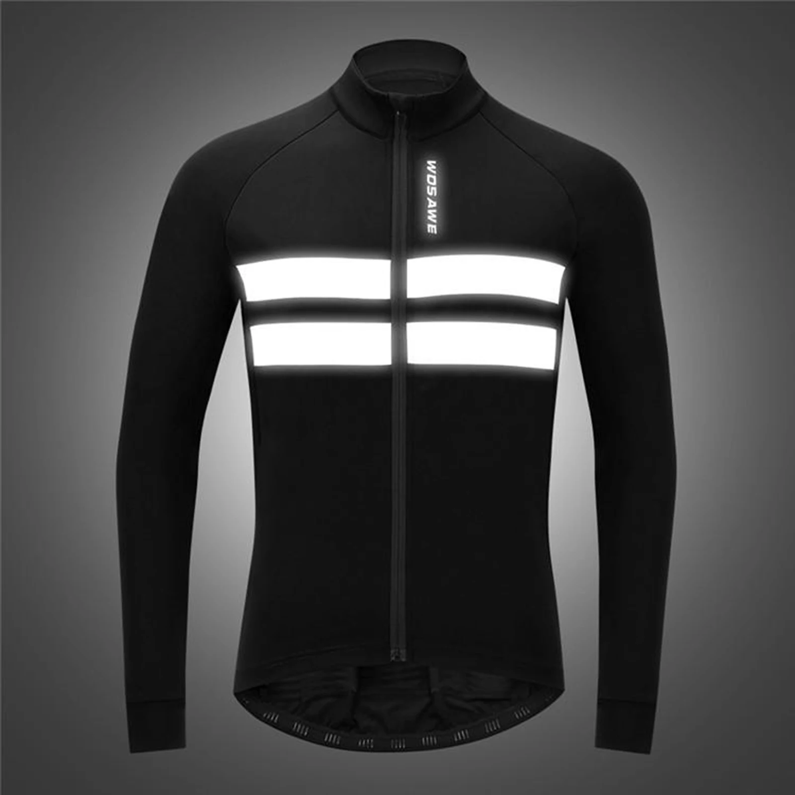 

Cycling Bike Jackets Winter Thermal Running Reflective Coat Windproof Breathable Softshell Long Sleeve Windbreaker