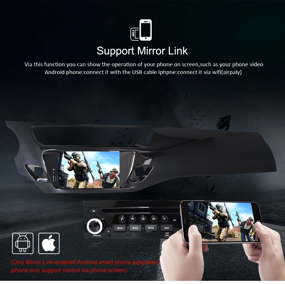 Восьмиядерный 2 грамма Android 9,0 автомобильный dvd-плеер для Citroen C3 DS3 2010 2013 gps навигация Авто Радио Стерео FM Мультимедиа