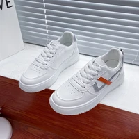 ins trendy white shoes 2021 autumn new thick bottomed muffin board shoes womens breathable casual korean version