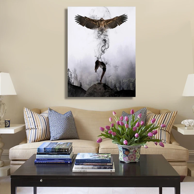 

Wall Art Canvas Painting Poster Eagle Canvas Prints Poster Decorative Tableau Mural Home Decor Modern Canvas Art Tuinposter