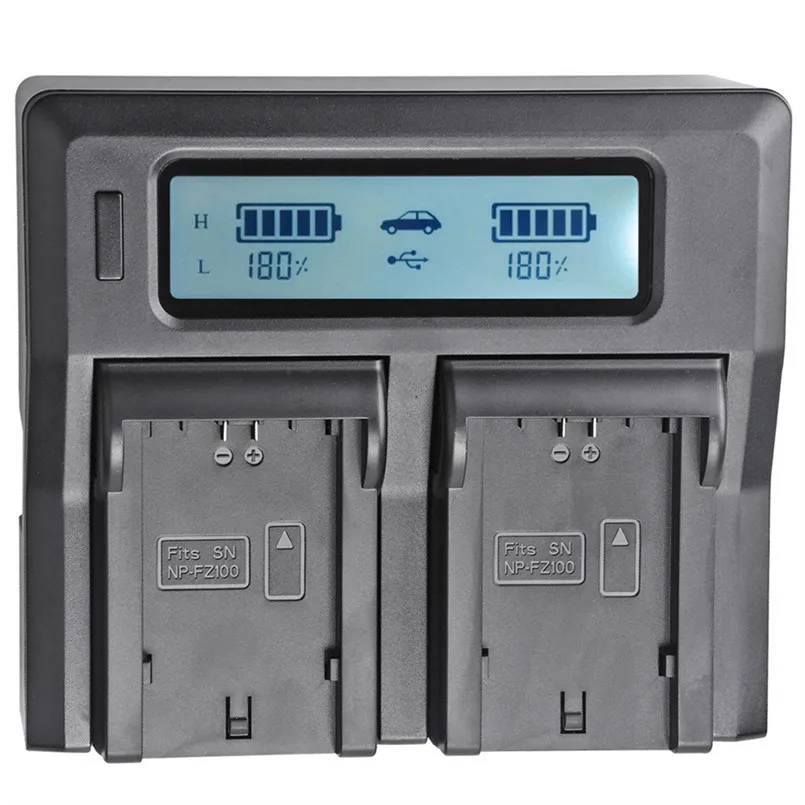 NP FZ100 Быстрая зарядка камеры быстрое двойное зарядное устройство для sony Alpha 9R A9R 9S