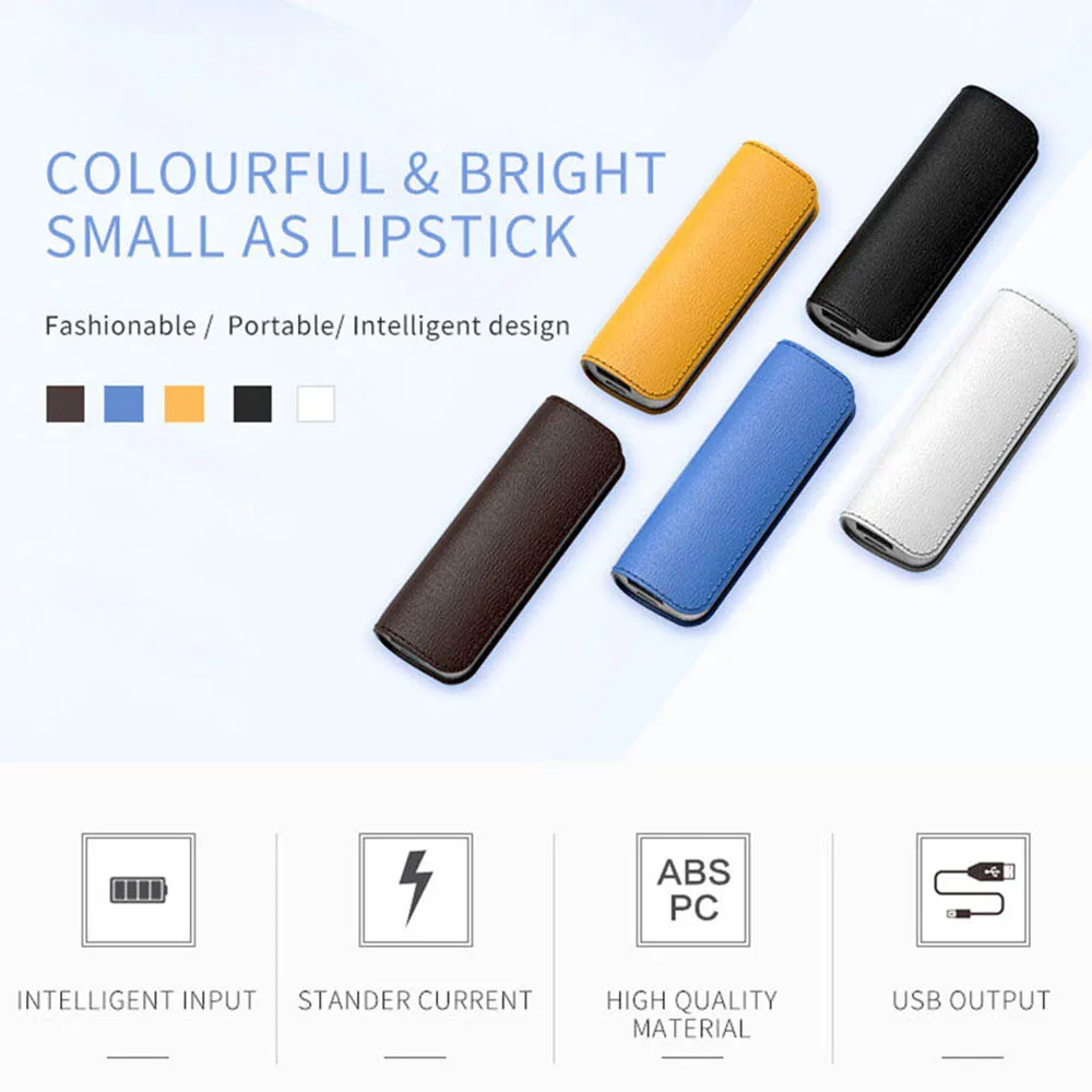 Универсальное портативное зарядное мини устройство для Xiaomi 2600 мАч Внешнее usb