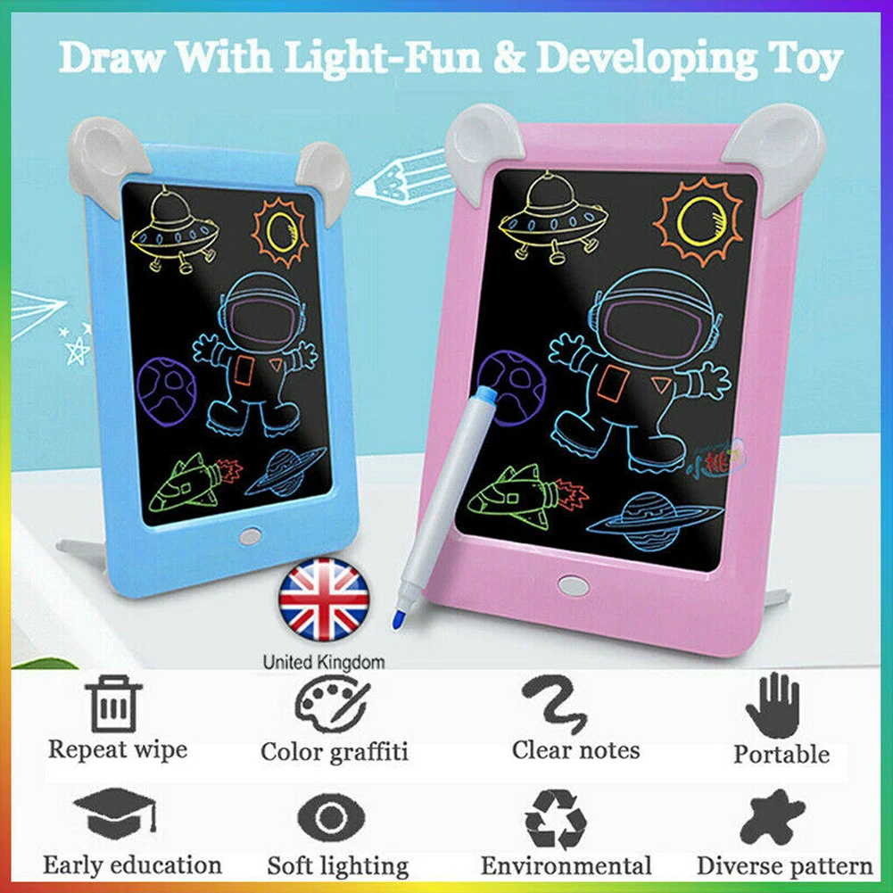 Волшебная 3d доска для рисования Светодиодная творчества из пластика волшебная