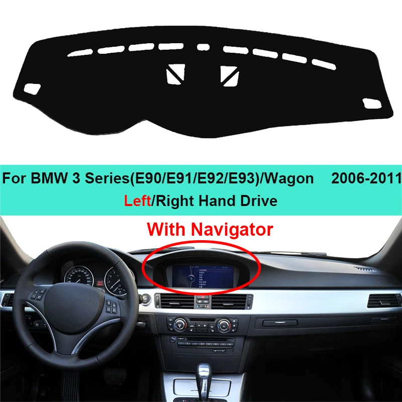 For BMW 3 Series E90 E91 E92 E93 Wagon 2006 2007 2008 2009 2010 2011 Car Inner Dashboard Pad Cover Dash Mat Carpet Protector