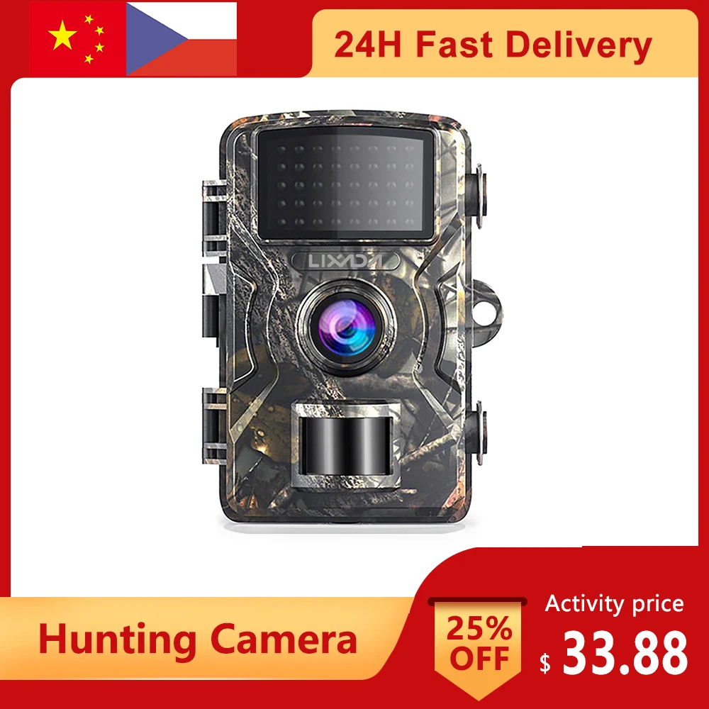 

12MP 1080P камера для охоты на диких животных, активированная движением камера IP66, водонепроницаемая инфракрасная камера ночного видения для ох...