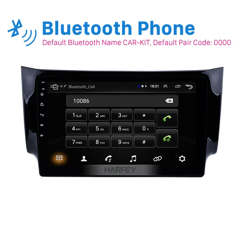Harfey 10 1 &quotBluetooth gps навигация 2 din Android 8 Автомагнитола для 2012 2016 NISSAN SYLPHY SWC AUX wifi