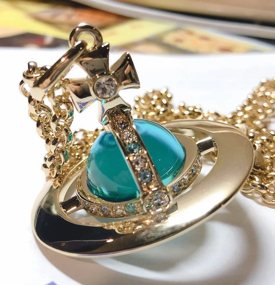 Модное ожерелье из хрустального стекла с бусинами для женщин аниме-фигурка