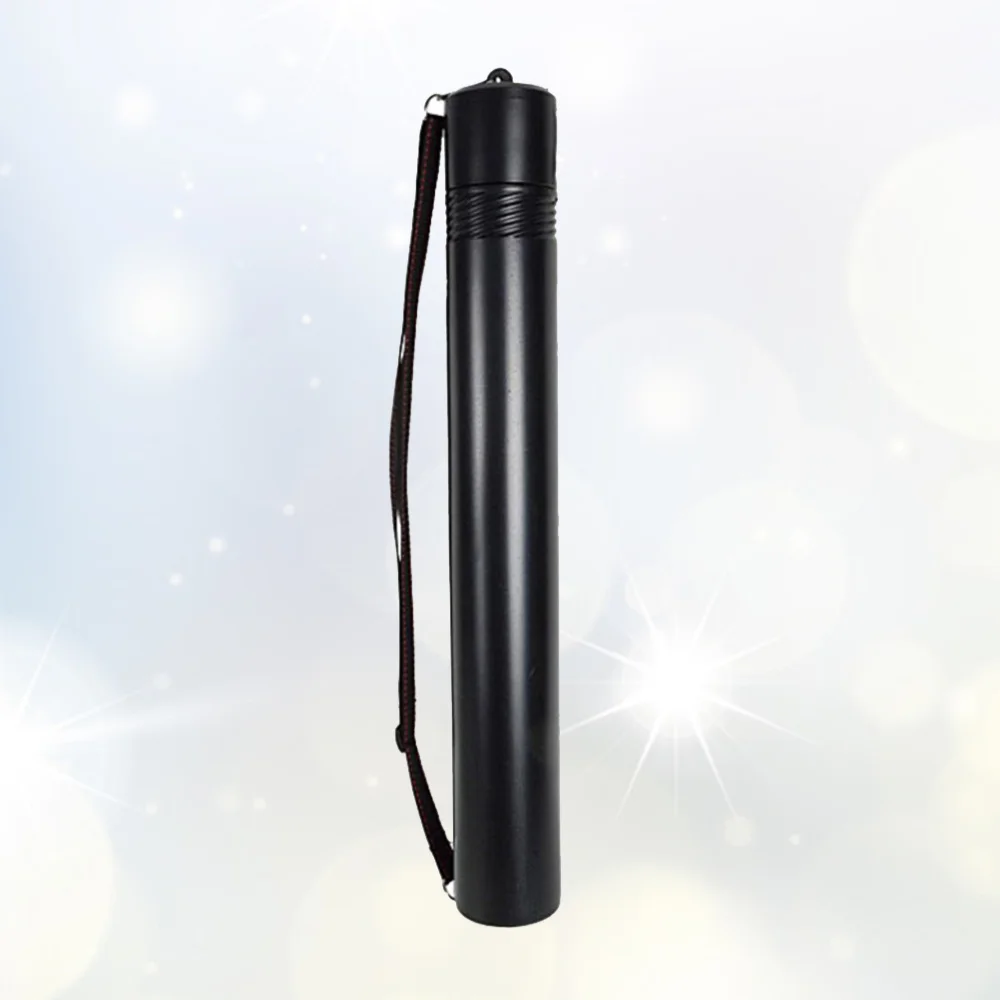 

1pc Stretch Scroll Holder Rotary Chart Tube Poster Tube Container for Friends (Black)
