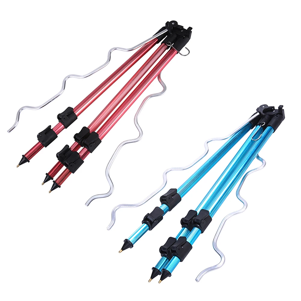 

Telescopic Tripod Bracket Aluminum Alloy Fishing Tripod Holder Night Fishing Light Bracket Fishing Rod Support