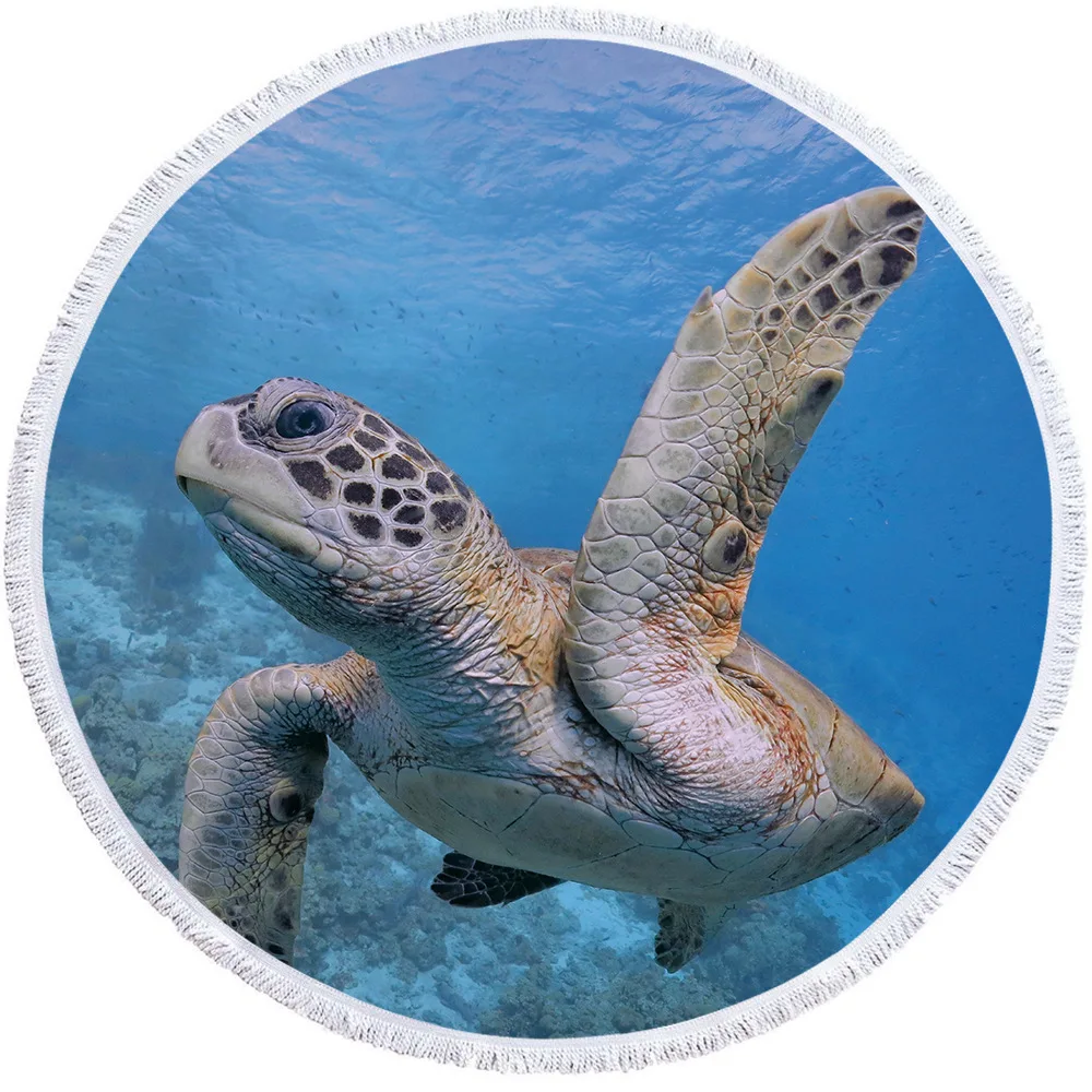 Быстросохнущее пляжное 3d-полотенце Ocean World |