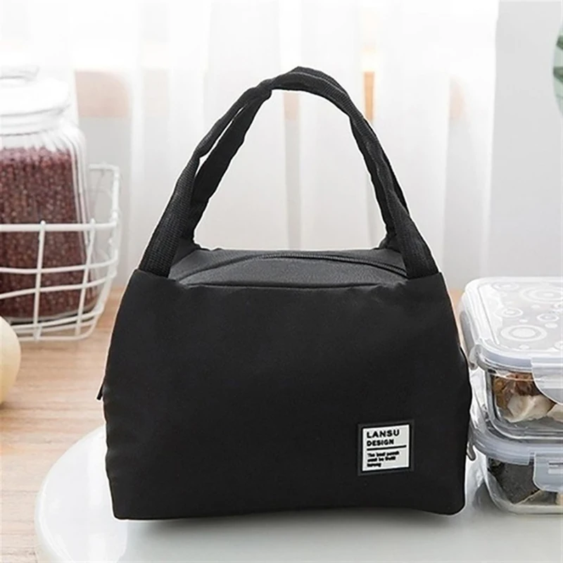 Portable Lunch Bag 2022 New Thermal Insulated Box Tote Cooler Bento Pouch Container School Food Storage Bags | Багаж и сумки