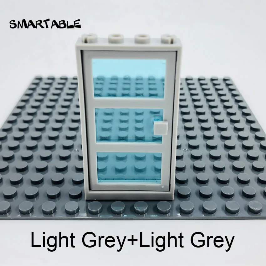 Smartable окно дверь рама 1x4x6 с 3 ПАНЕЛЯМИ строительные блоки MOC детали игрушки для