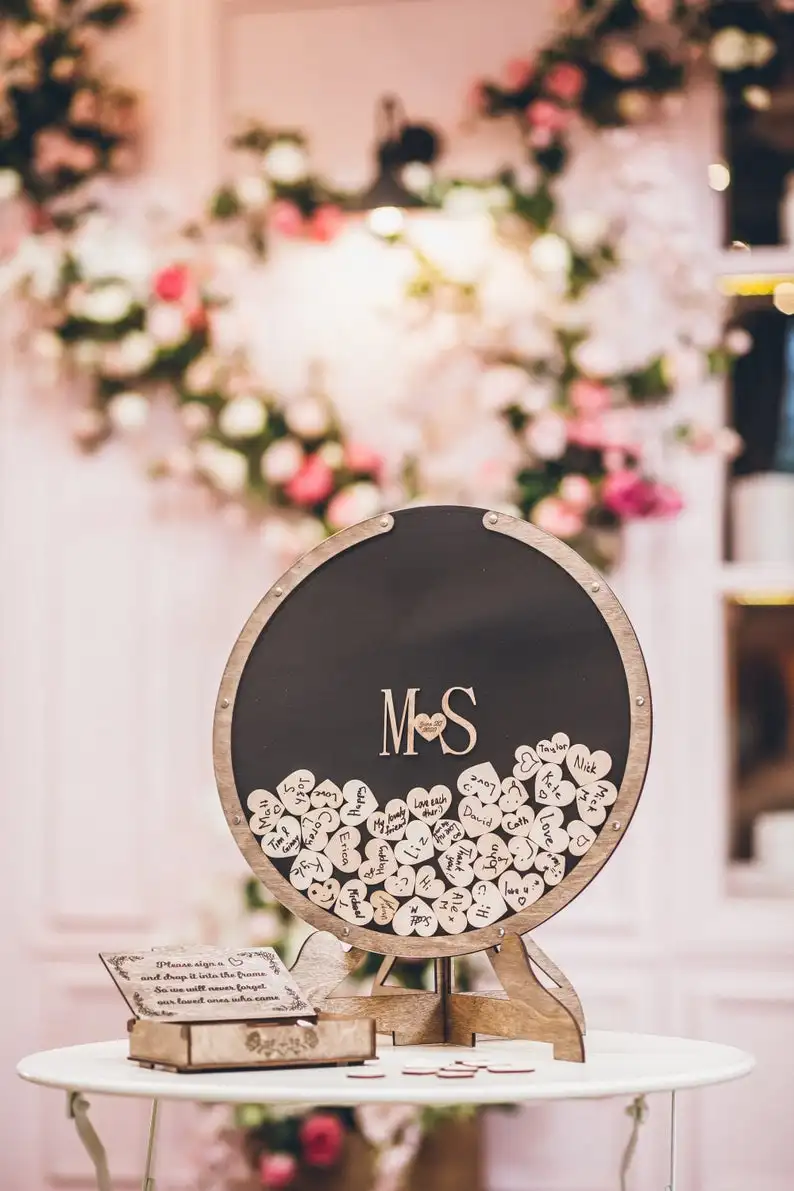 Персонализированная Свадебная Гостевая книга Альтернатива WeddingByEli Дом и сад