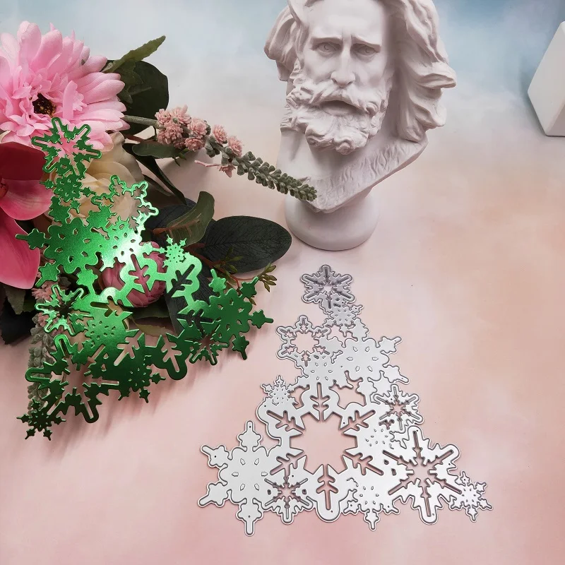 Снежинка Рождественская елка Металлические Вырубные штампы Сделай Сам