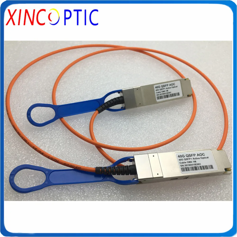Бесплатная доставка 40G QSFP + OM2 AOC кабель 40 Гбит/с 15 м 20 25 30 50 OM3 многомодовый