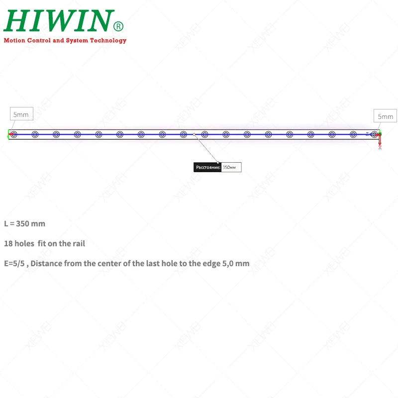 Бесплатная доставка линейная направляющая из нержавеющей стали HIWIN MGN9 250 мм 350 с