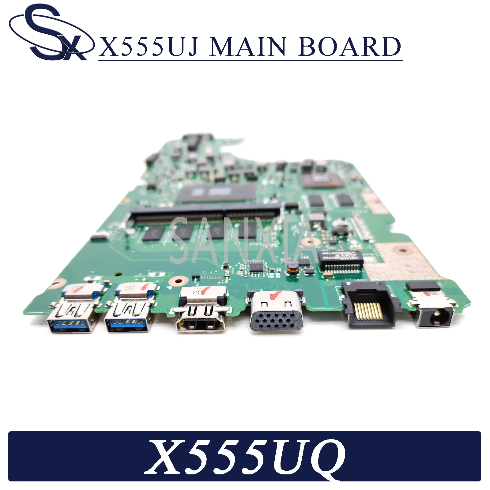 

KLKJ X555UJ Laptop Motherboard For ASUS X555UQ X555UB F555U X555U Original Mainboard 4GB-RAM I7-6500U GT940MX