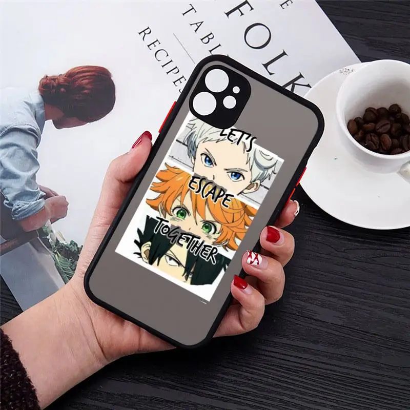 

The Promised Neverland japanese anime Phone Cases matte transparent For iphone 7 8 11 12 plus mini x xs xr pro max cover