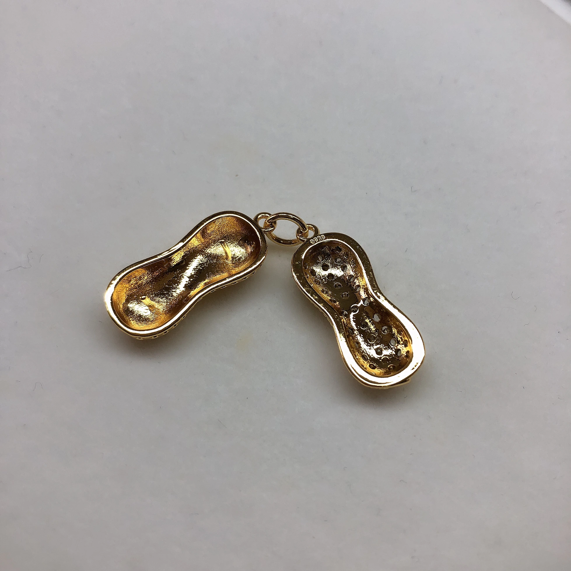 Два PAERL не кулон арахис база поиска настройки ювелирные Фитинги запчасти