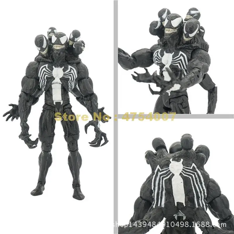 Супер Герои Веном шесть голов четыре руки подвижная ПВХ фигурка Коллекция Модель