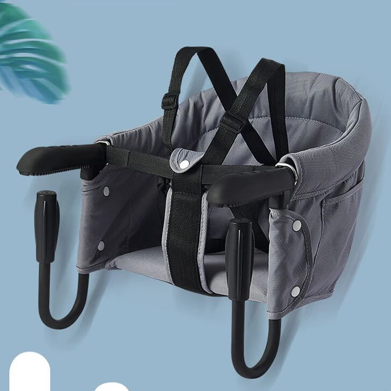 Портативный детский стульчик для кормления складной ремень безопасности