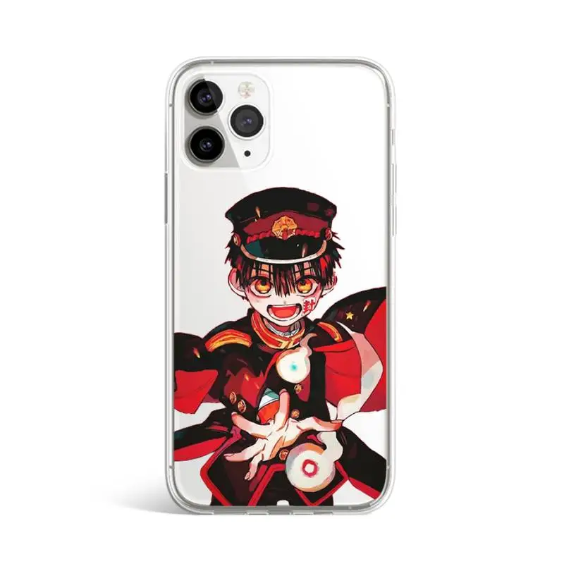

anime Jibaku Shounen Hanako kun Phone Case Transparent for iPhone 11 12 mini pro XS MAX 8 7 6 6S Plus X 5S SE 2020 XR