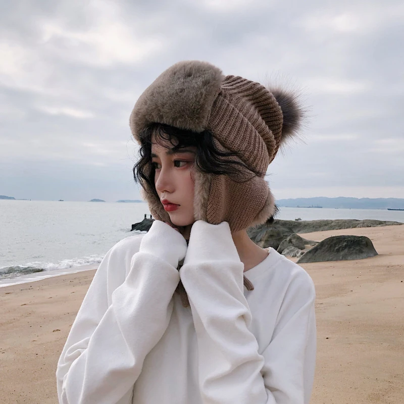 Новая шерстяная шапка модная осенне-зимняя Lei Feng для женщин и мужчин однотонная