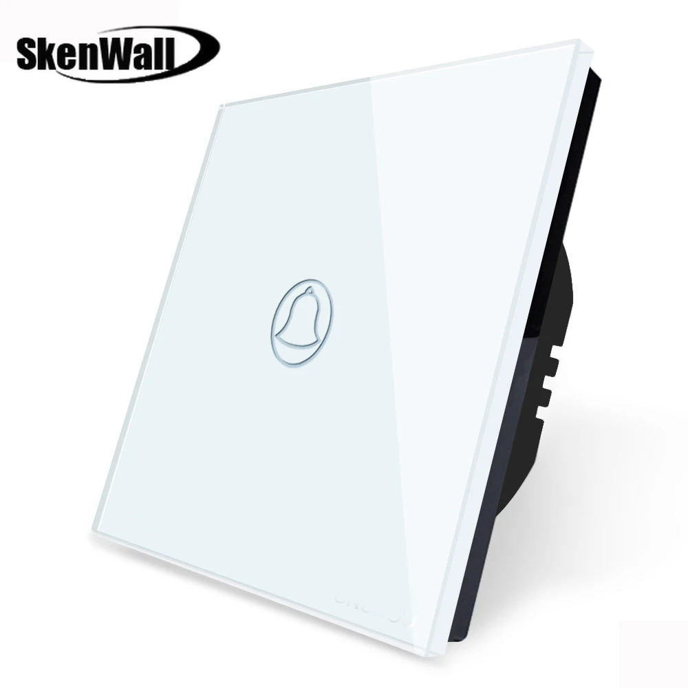 Стандарт ЕС кристальная стеклянная панель Водонепроницаемый дверной Звонок